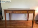 Nice Wooden Desk With Chair and Desk Pad