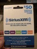 Sirius XM Satellite Radio giftcard 50
