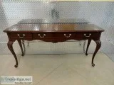 Ethan Allen Georgian Court Sofa Table with Drawers 11-9620