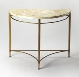 BUTLER MARLENA CABEBE SHELL DEMILUNE CONSOLE TABLE
