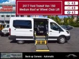 Used 2017 FORD TRANSIT VAN 150 MEDIUM ROOF W WHEEL CHAIR LIFT fo