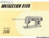 Elgin Model 2468 Sewing Machine Instruction Manual