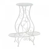 White Hourglass Triple Plant Stand