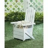 White Adirondack Chair Planter