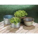 Tapered Galvanized Planters