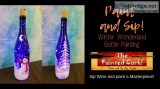 Folsom Studio 1123 Bottle Painting with Fairy Lights
