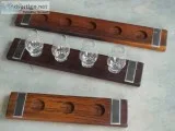 Beautiful New Whiskey and Bourbon flight boards