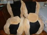 Genuine sheepskin seat covers