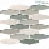 Europa Elongated Hexagon Backsplash Mosaic - Backsplash Tile USA