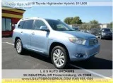 2008 TOYOTA HIGHLANDER HYBRID LIMITED4X4NAVIGA TIONBACKUP CAMERA
