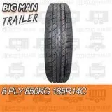 New 14&quot White Ford Wheel Tyre 185 Light Truck 185R14C Traile