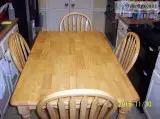 Kitchen Table and Four Chairs for Sale Solid Wood