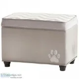 Padded Storage Bench - Paw Print