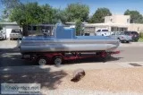 5000 OBO 20 FOOT PONTOON FISHING DECK BOAT AND TANDEM TRAILER