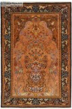 Brown Hunting tree of life wool Carpet - Yak Carpet