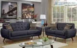 &quotWholesale&quot  New Mid Century 2pc Sofa Loveseat Plush Tuf