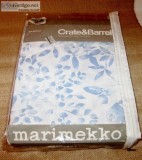 Vintage Marimekko Queen Bedskirt Dust Ruffle Crate and Barrel Wo