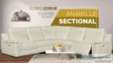 Anabelle Sectional with Two Power Recliners