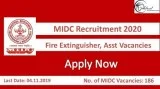 MIDC Recruitment 2020 (186) Fire Extunguisher Asst Vacancies App