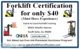 Forklift Certification