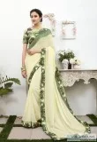 Buy The Latest Pure Linen Sarees In Unique Designs From Mirraw