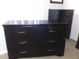 Black 6 Drawer Dresser 100