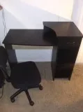 Black Chair n Computer Desk 35