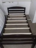 Better Home espresso wood Twin Bed 70