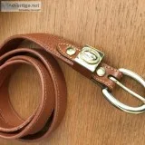 Leather belt dooney and bourke
