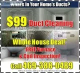 Heating system Inspection  Air duct cleaning