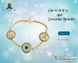 Om Evil Eye And Swastika Bracelet