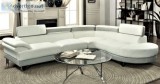 New Sectional Sofa Set 2-Pc  White Grey Adjustable Headrests &qu