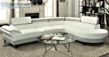 New Sectional Sofa Set 2-Pc  White Grey Adjustable Headrests &qu