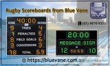 Purchase advanced Rugby Scoreboard from Blue Vane Australia