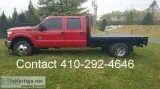 2012 Ford F-350 Crew Cab 4x4 Diesel Flatbed Truck