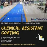 Chemical Resistant Coating to Protect Concrete Floor Walls from 