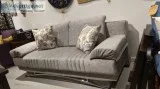 Grey Fabric Storage Pull Out sofa  Bed sleeper  Spring mattress 