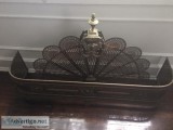 Antique Brass Fireplace set