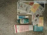 Lot of coupons samples and personal hygiene product for sell