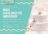 Order Exotic Cakes for Anniversary Online
