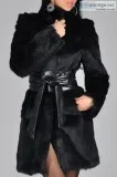 Black Faux Fur Coat