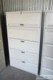 File Cabinet SteelCase 5 Drawer Lateral Legal 36&rdquo Wide Stor