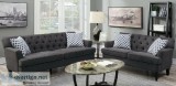 Slate Grey  Make a Unique Statement on Luxurious Velveteen Sofa 