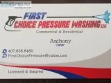First Choice Pressure Washing
