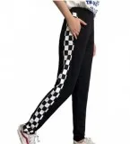 Axcid Shop  Black and White Plaid Pants Online