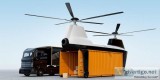Loading and unloading containers and storage pads.