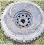 Complete set of 35  tires and wheels
