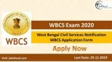 WBCS Exam 2020 Eligibility Notification Civil Services Applicati