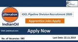 IOCL Pipeline Division Recruitment 2020 (380) Apprentice Jobs Ap