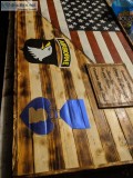 Wood flags cheap